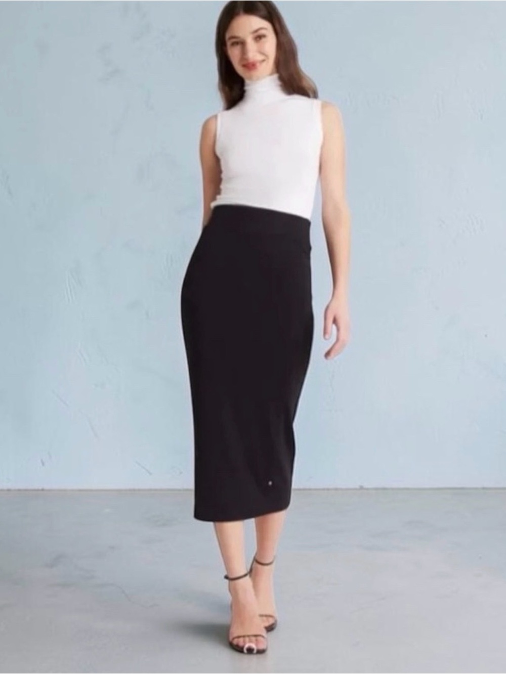 Kit + Ace Happy Skirt Size M Black Stretch Slim Fit
